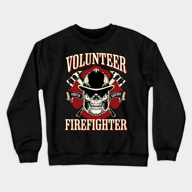 Volunteer Firefighter Crewneck Sweatshirt by Evergreen Market